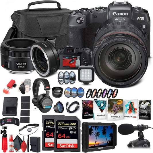Canon 3380C012 EOS RP 24-105mm Lens 4K Monitor Bundle