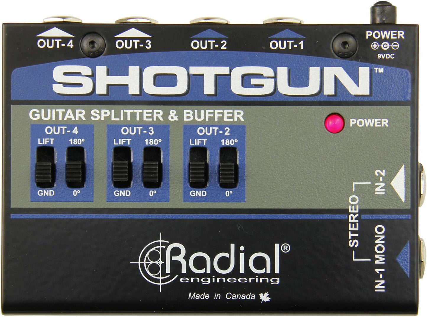 Radial Engineering Shotgun 4-Channel Guitar Amp Driver