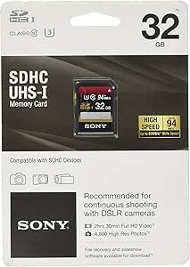 Sony SF32UX/TQN 32GB SDHC UHS-1 Memory Card
