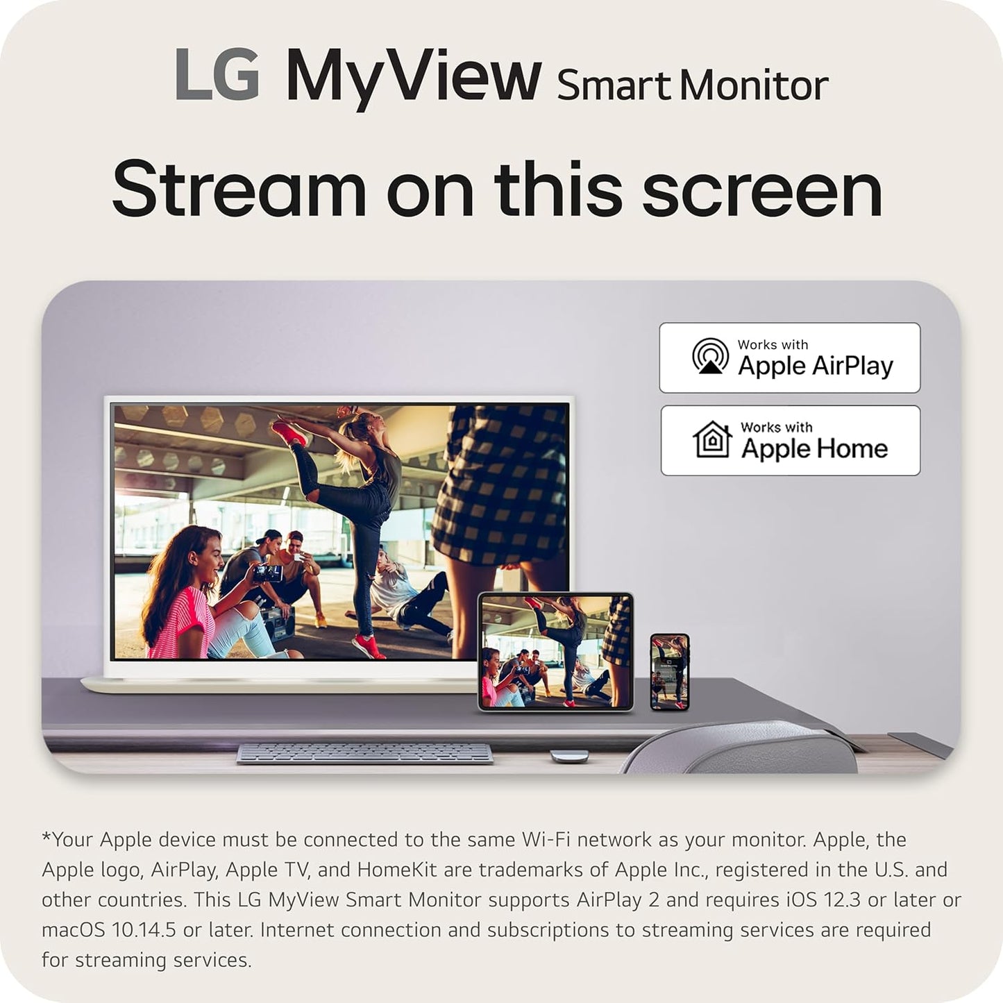 LG 32SR70U-W.AUS 32-Inch 4K UHD MyView Smart Monitor