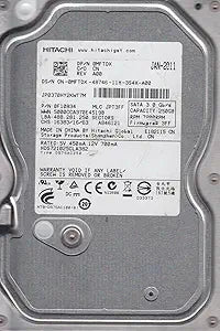 Hitachi HDS721025CLA382 250GB SATA 3.5 Hard Drive