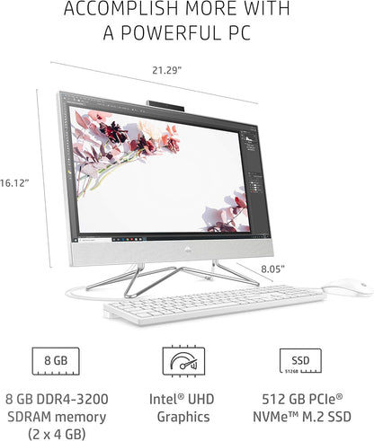 HP 24-df1250 - All-in-One Desktop PC - Intel i3 512GB SSD