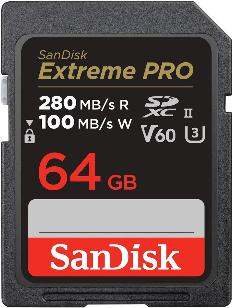 SanDisk SDSDXEP-064G-GN4IN 64GB Extreme PRO UHS-II SD Card — main product image