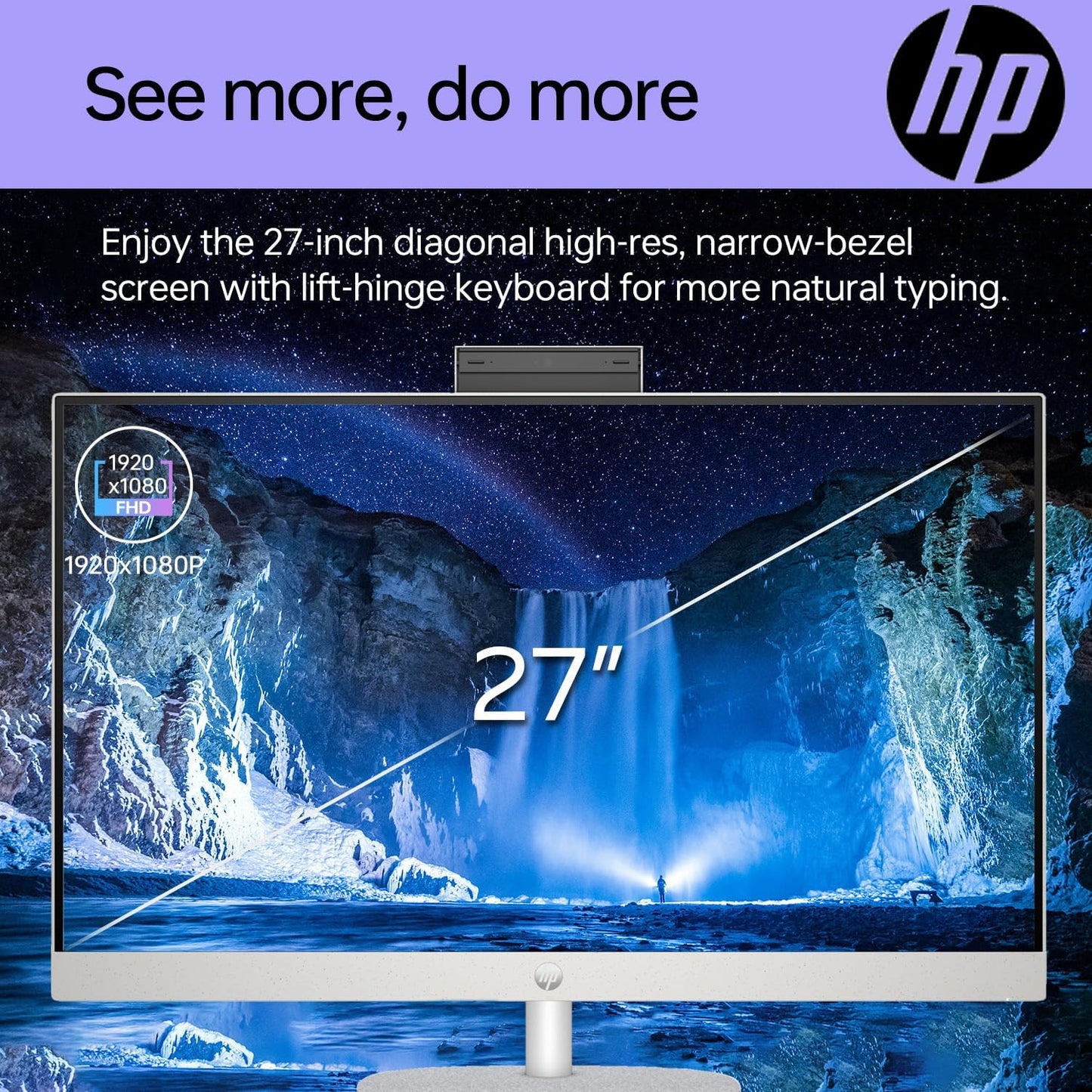 HP TPC-Q095-27 i7 All-in-One Desktop Bundle