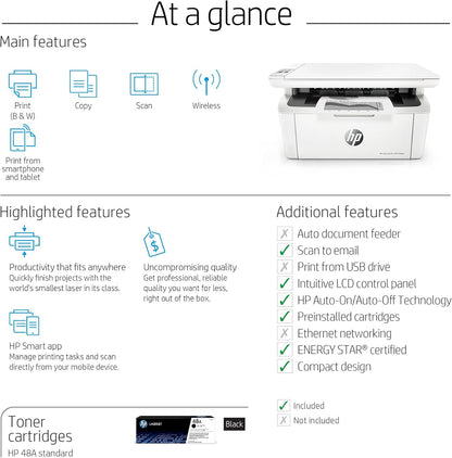 HP Old Version M29w LaserJet Pro Wireless All-in-One Printer