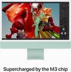 Apple M3 2023 iMac 24-inch All-in-One Desktop - Green