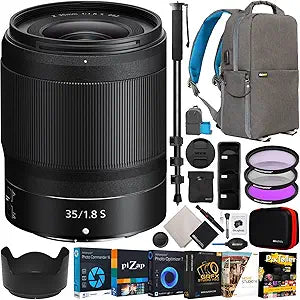 Nikon E22NKZ35F18 Z 35mm f/1.8 S Lens Bundle