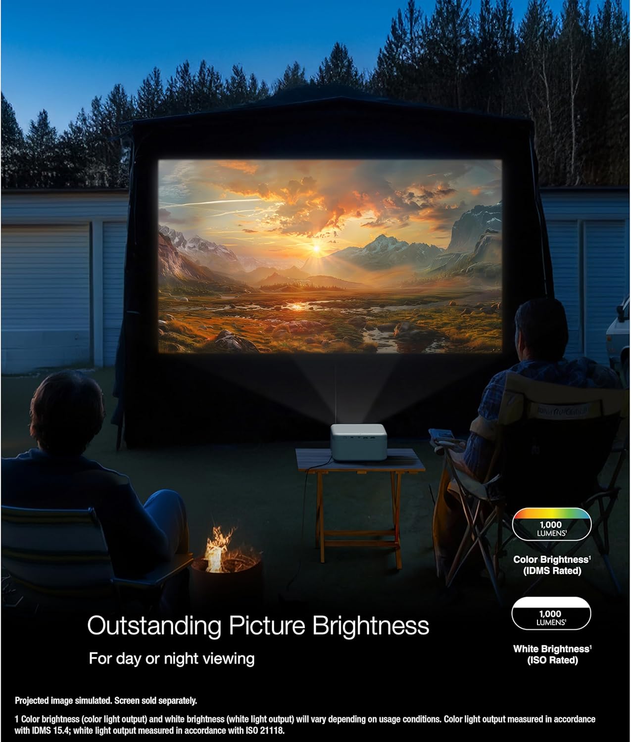Epson V11HB35020 EpiqVision EF21 Mini Laser Projector