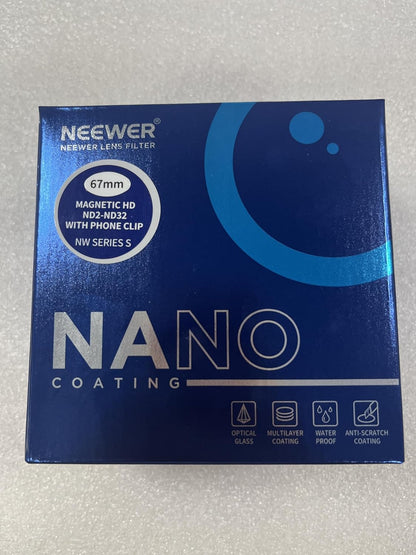 Neewer 10103078 67mm Magnetic Phone Lens Filter Kit