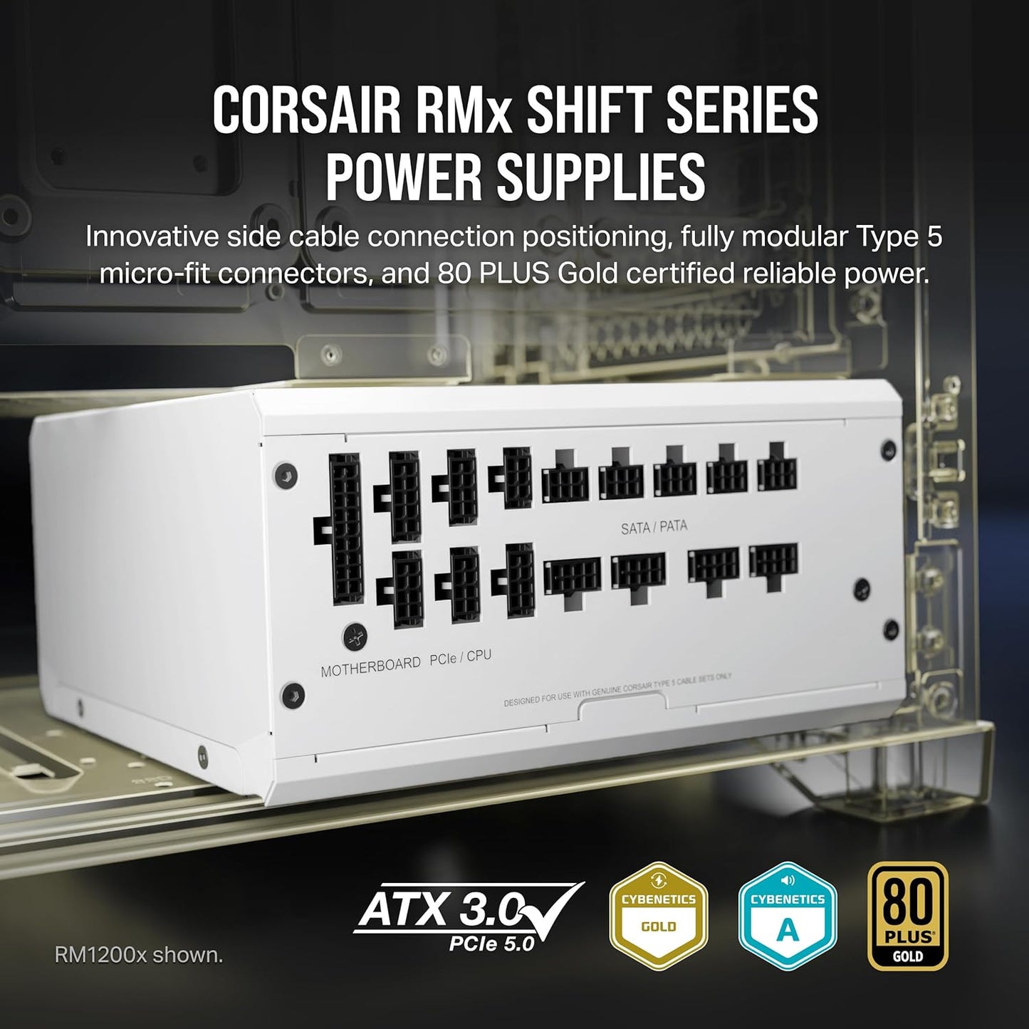 Corsair CP-9020275-NA RM1000x Shift 80+ Gold ATX 3.0 PSU