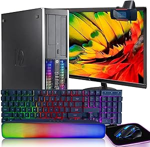 HP Pro Desktop RGB Gaming PC i7 GeForce GT 730 24