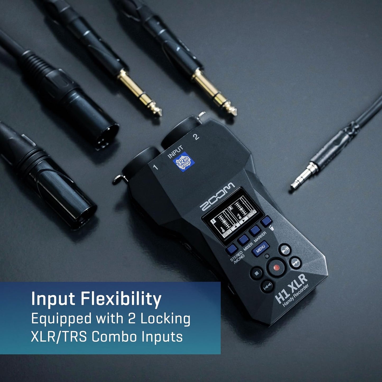 Zoom H1 XLR Handy Recorder 32-Bit Float Portable