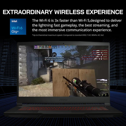 MSI THIN GF63 i5 RTX 2050 144Hz Gaming Laptop Bundle