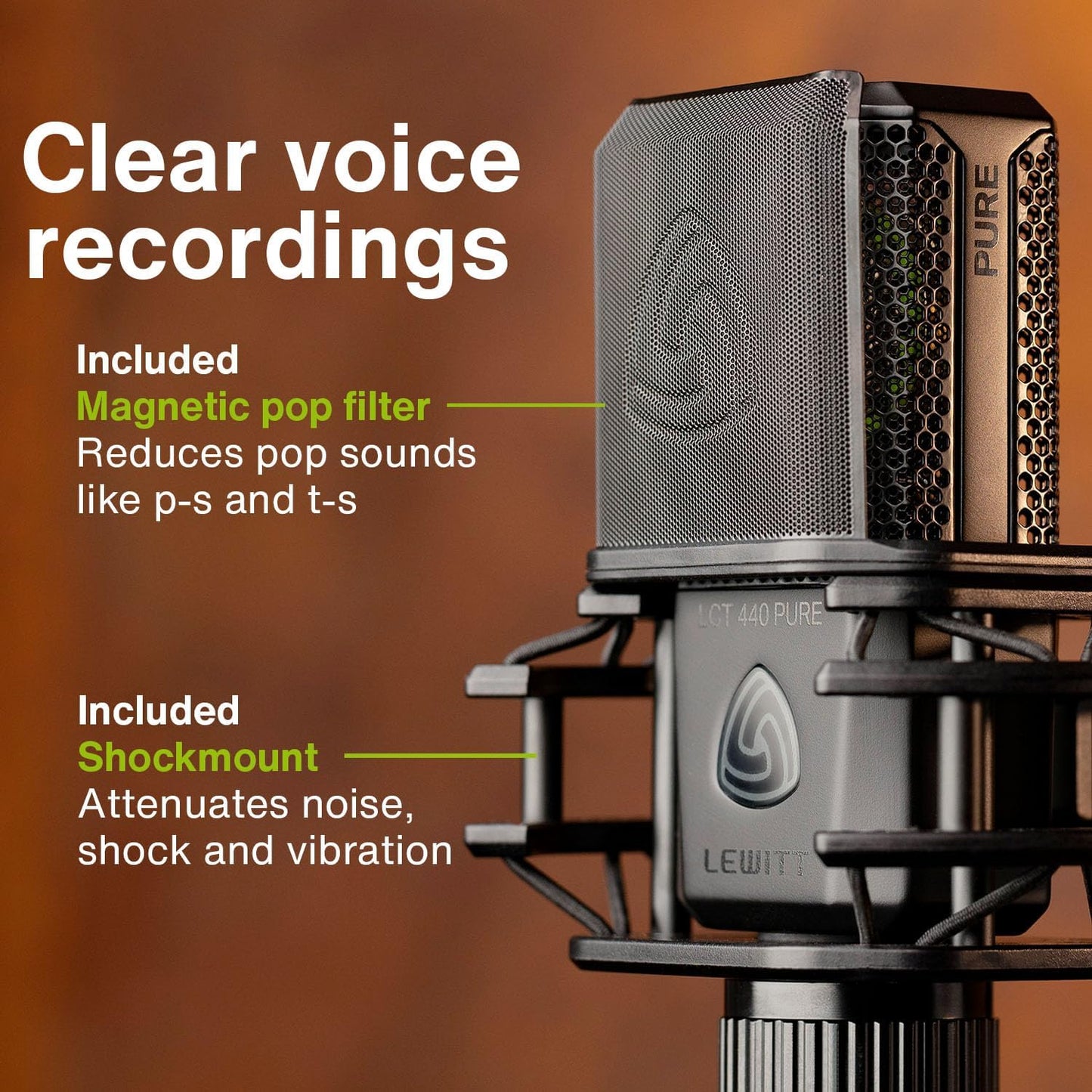 Lewitt LCT-440 PURE Studio Condenser Microphone
