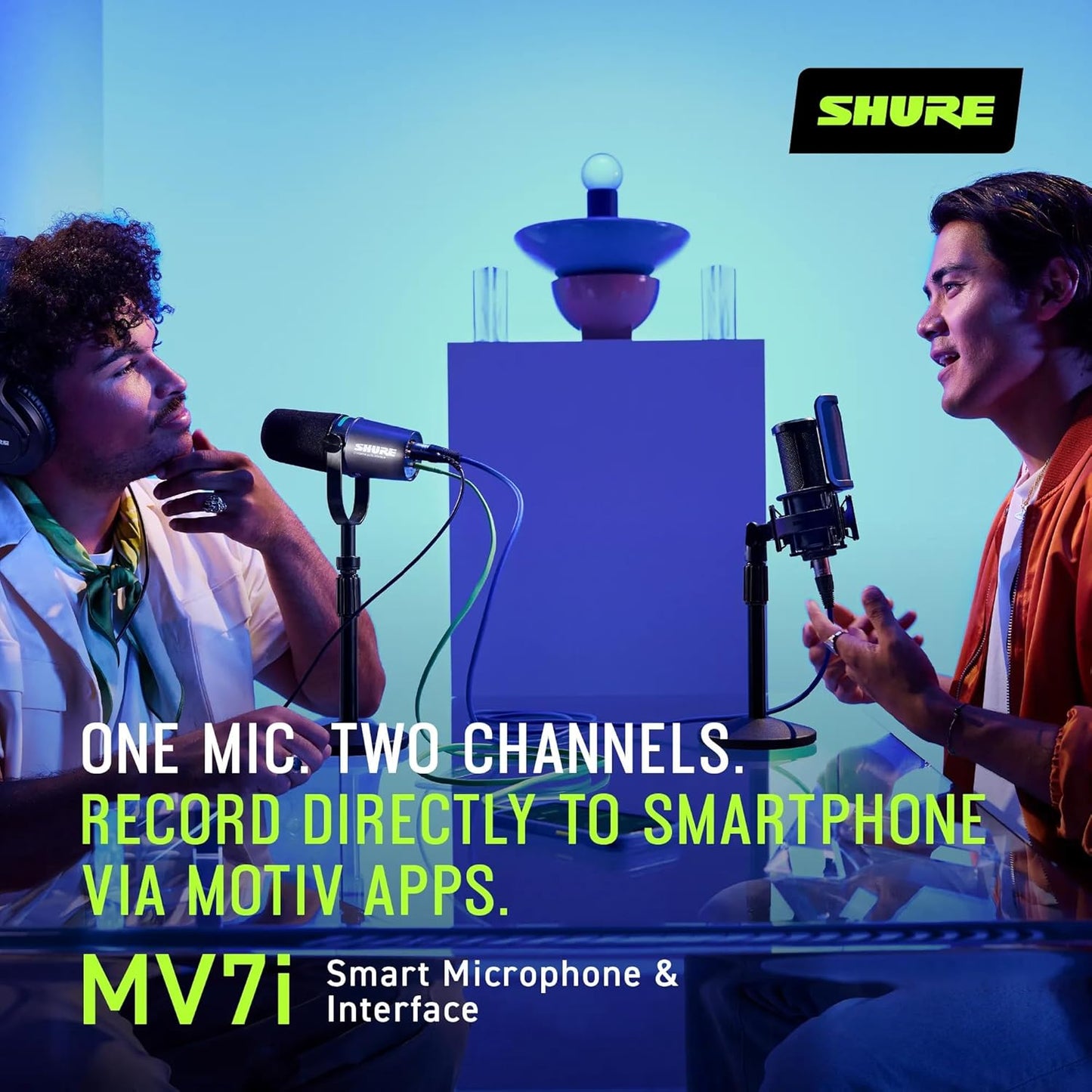Shure MV7i Smart USB/XLR Podcast Microphone