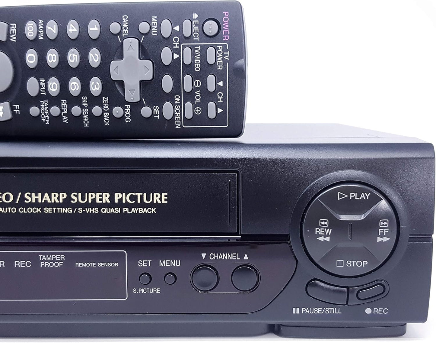 Sharp VC-H800U 4-Head Hi-Fi Stereo VHS VCR Player/Recorder