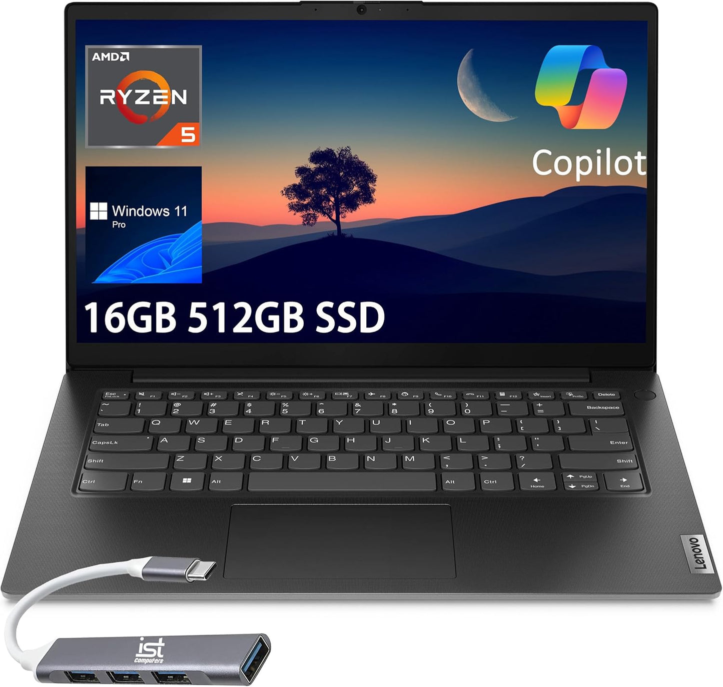 Lenovo V14 Laptop Ryzen 5 FHD Business Laptop