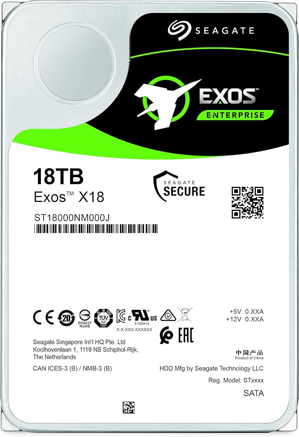 Seagate ST16000NMZ00J 16TB Exos X18 Enterprise HDD