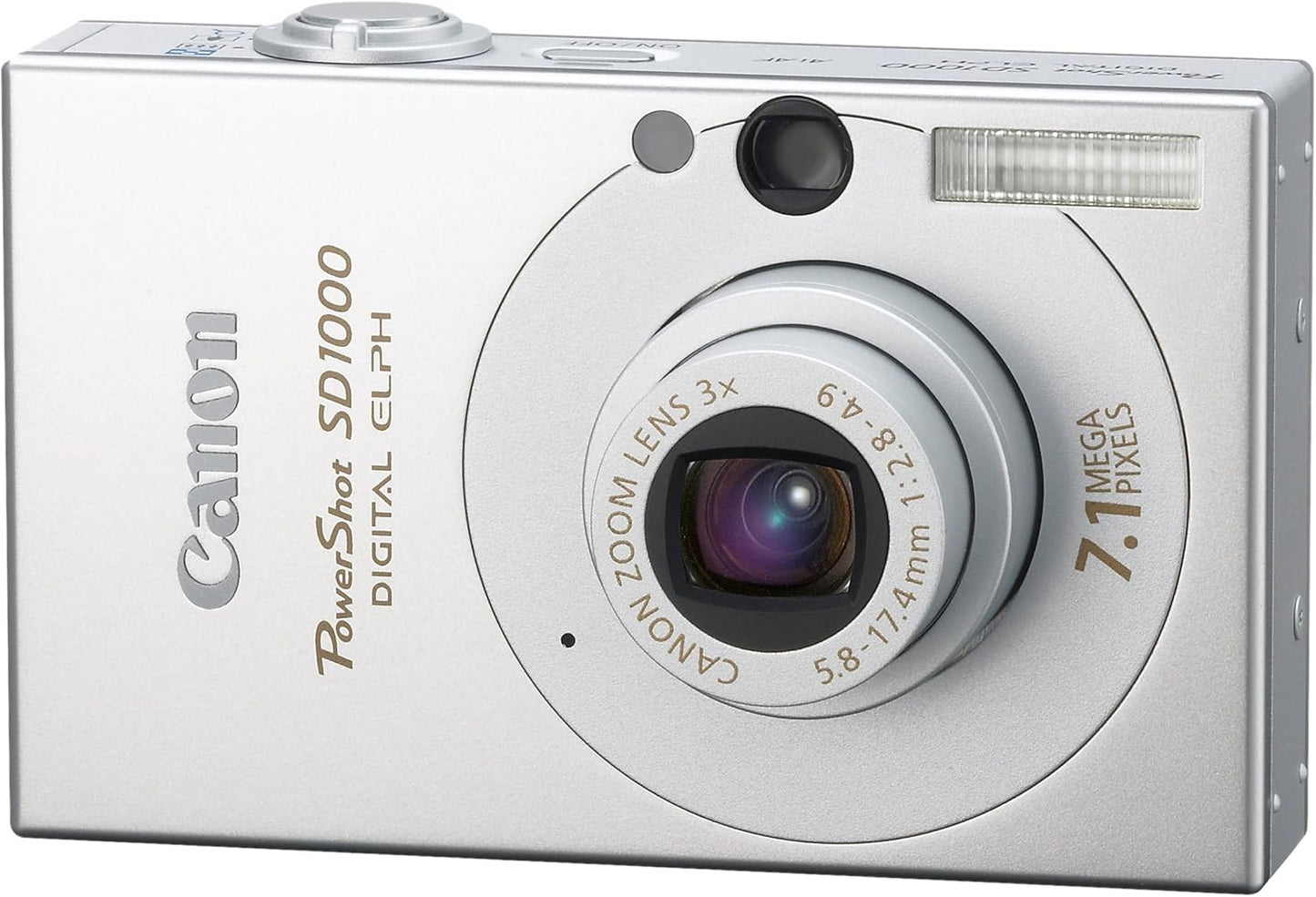 Canon 1862B001 PowerShot SD1000 7.1MP Digital Elph Silver