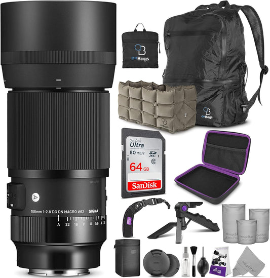 Sigma 105mm Macro Art Lens - Sony E-Mount + Accessory Bundle