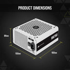 Corsair CP-9020231-NA RM750 750W 80+ Gold White Power Supply