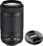Nikon D7500 DSLR Camera Kit 18-55mm 70-300mm Lenses Renewed