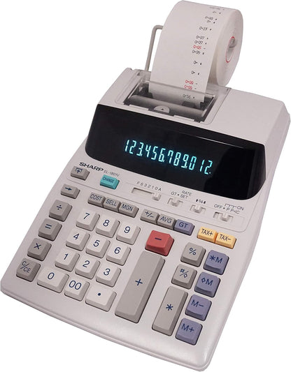 Sharp EL-1801V Two-Color Printing Calculator (Renewed)