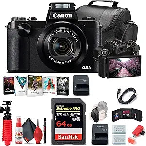 Canon PowerShot G5 X 20.2MP Digital Camera Kit