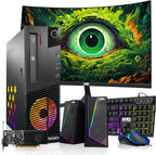 Lenovo ThinkCentre Gaming PC Bundle i7, GT 1030 (Renewed)