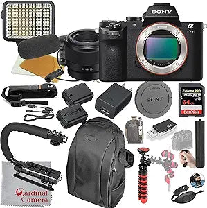Sony ILCE7M2/B a7 II 50mm Lens Video Bundle