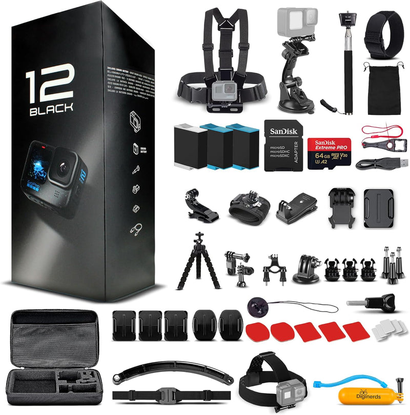 GoPro CHDSB-121-XXV1 HERO12 Black 5.3K Action Camera Bundle — main product image