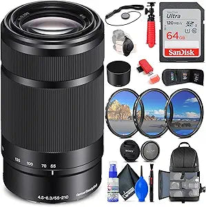 Sony SEL55210/B E 55-210mm OSS Lens Bundle