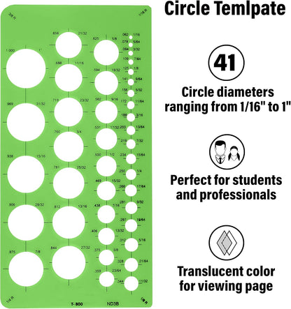Westcott T-800 Small Circles Template Tool