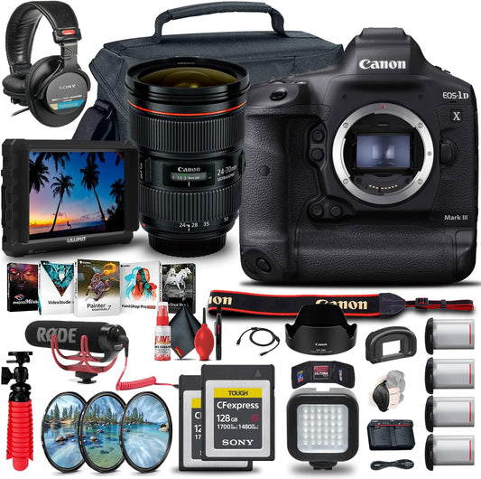 Canon 3829C002 EOS-1D X Mark III DSLR Bundle Renewed