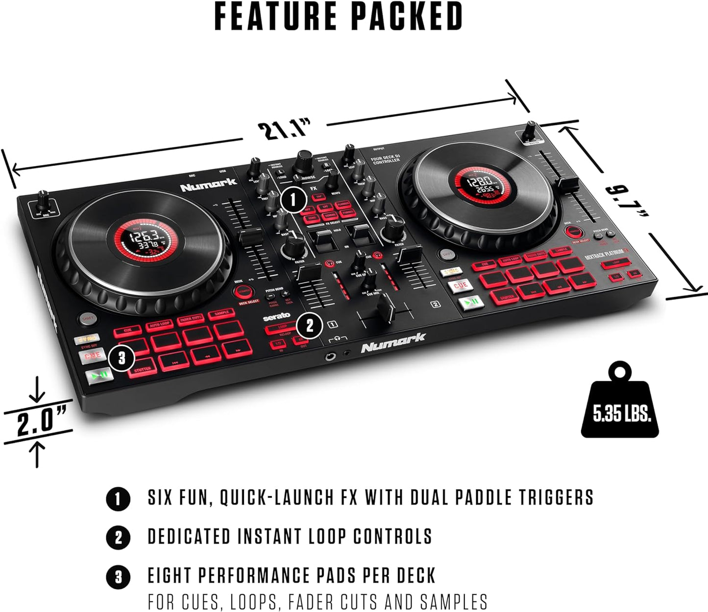 Numark Mixtrack Platinum FX Serato DJ Controller