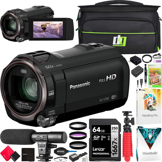Panasonic E1PANHCV785K Full HD Camcorder Bundle