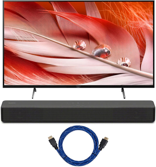 Sony XR55X90J 55" 4K TV, Soundbar & HDMI Cable Bundle