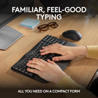 Logitech MK670 Wave Keys Ergonomic Keyboard Mouse Combo Graphite