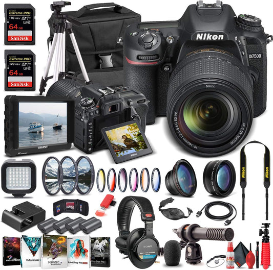 Nikon 1582 D7500 DSLR Camera Bundle (Renewed)