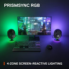 SteelSeries Arena 7 Illuminated 2.1 Gaming Speakers (Renewed)
