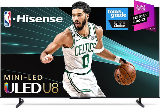 Hisense 65U8K 65-Inch Mini-LED ULED 4K Smart TV (Renewed)