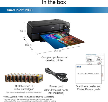 Epson P800 SureColor 17" Professional Photo Inkjet Printer