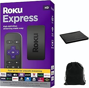Roku Express HD Streaming Player Simple Remote