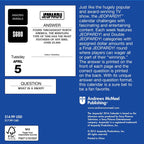 Sony Jeopardy! 2016 Daily Trivia Calendar