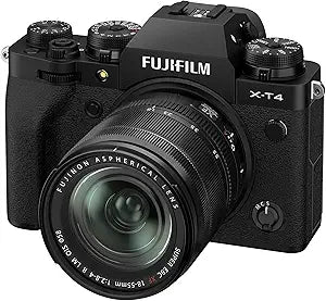 Fujifilm X-T4 XF18-55mm Black Mirrorless Camera Kit — main product image