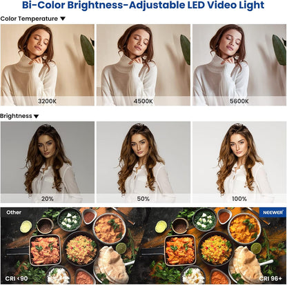 Neewer NL660 Bi-Color LED Video Light Kit