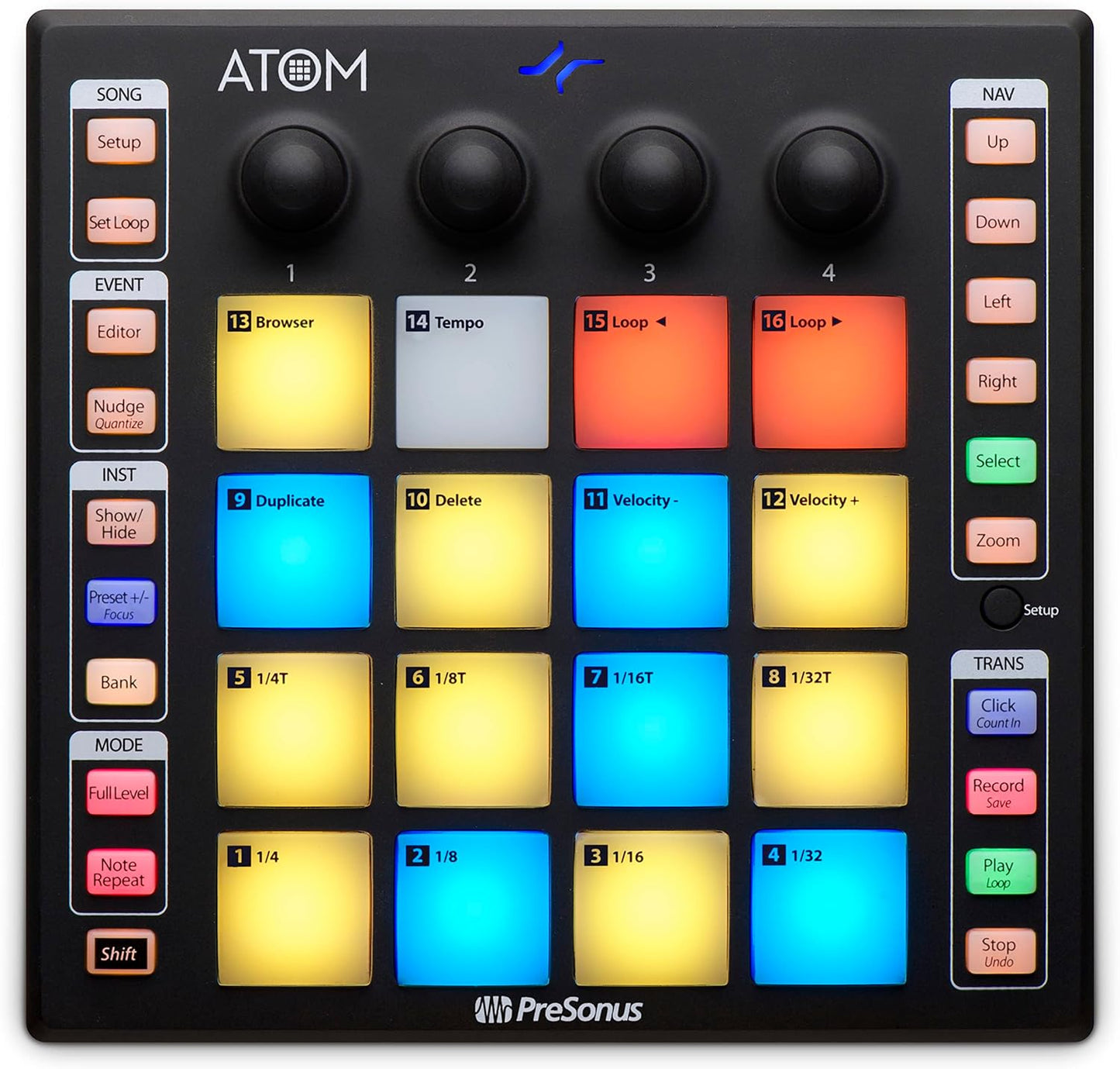 PreSonus ATOM Midi Pad Controller with Software