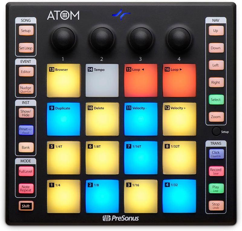 PreSonus ATOM Midi Pad Controller with Software — main product image