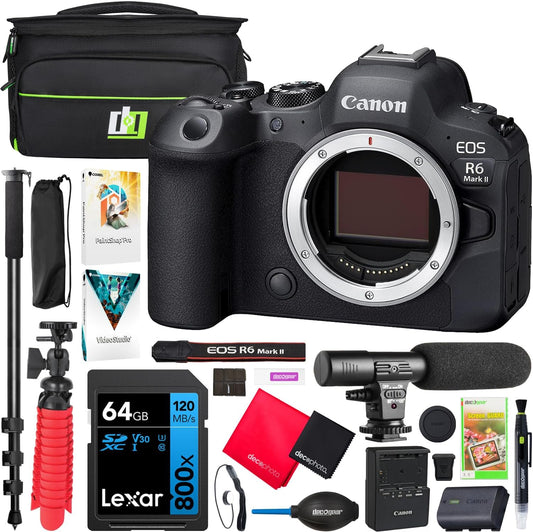 Canon E4CNEOSR6M2 EOS R6 Mark II Mirrorless Camera Bundle