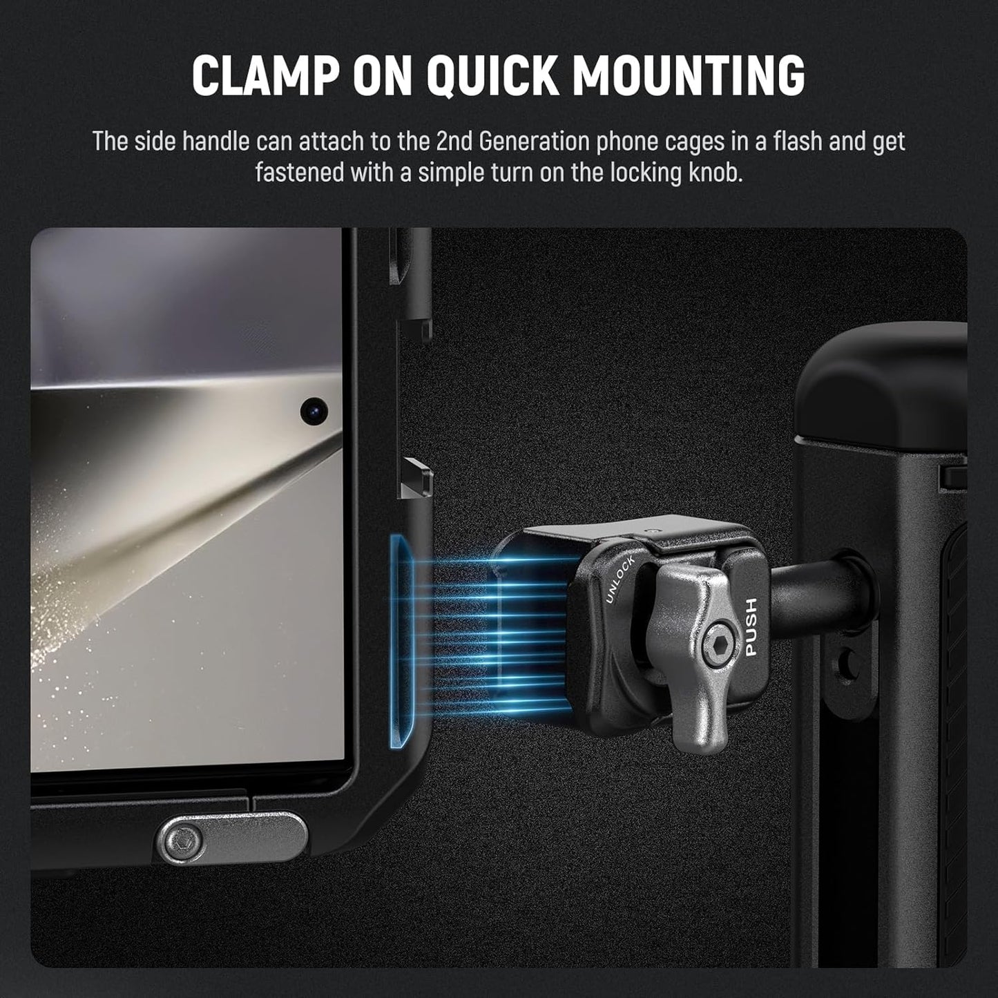 Neewer PA045S Quick Release Phone Cage Side Handle